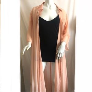 Forever 21 Button Down Sheer